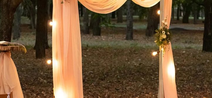 How to Use a Portable Wooden Backdrop Stand for a Magical Ceremony