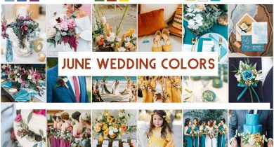 Most Popular and Used June Wedding Colors