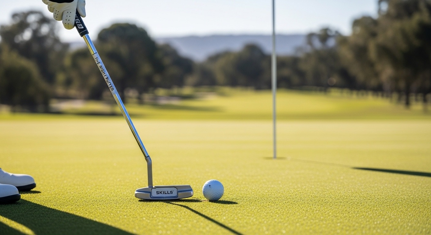 Golf alignment drill for improving putting accuracy