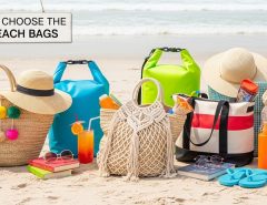 waterproof beach bag with compartments for summer travel