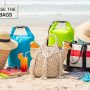 waterproof beach bag with compartments for summer travel