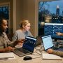 Part-time forex trader in Atlanta validating entry and exit rules using free chart analysis tools at home office