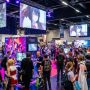 Crowds exploring colourful exhibition halls at Zurich Pop Con & Game Show 2026 at Messe Zürich
