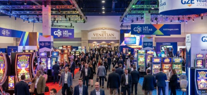 G2E Las Vegas 2026 expo floor at The Venetian Convention Center