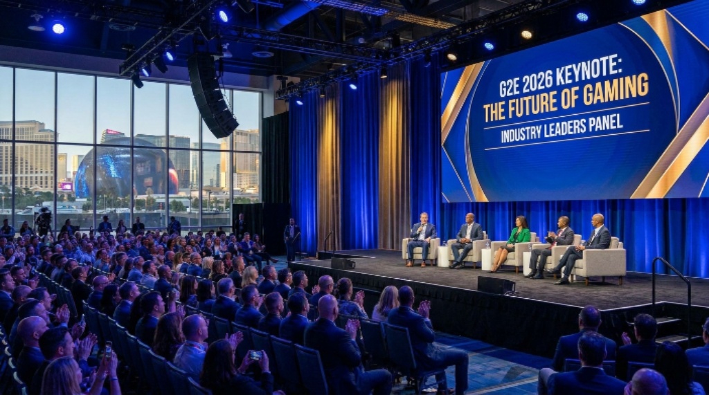 G2E 2026 Main Stage keynote session with industry leaders Las Vegas