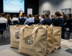Boost your brand at events with custom printed conference bags with logo. High-quality, stylish, and perfect for promos. Shop your branded tote bags now!