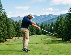 A gleaming set of custom golf irons displayed professionally on a pristine green turf.
