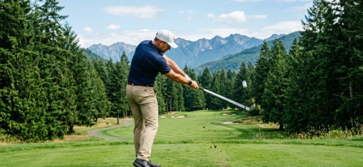 A gleaming set of custom golf irons displayed professionally on a pristine green turf.