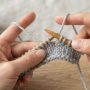 Beginner knitting with one needle step by step