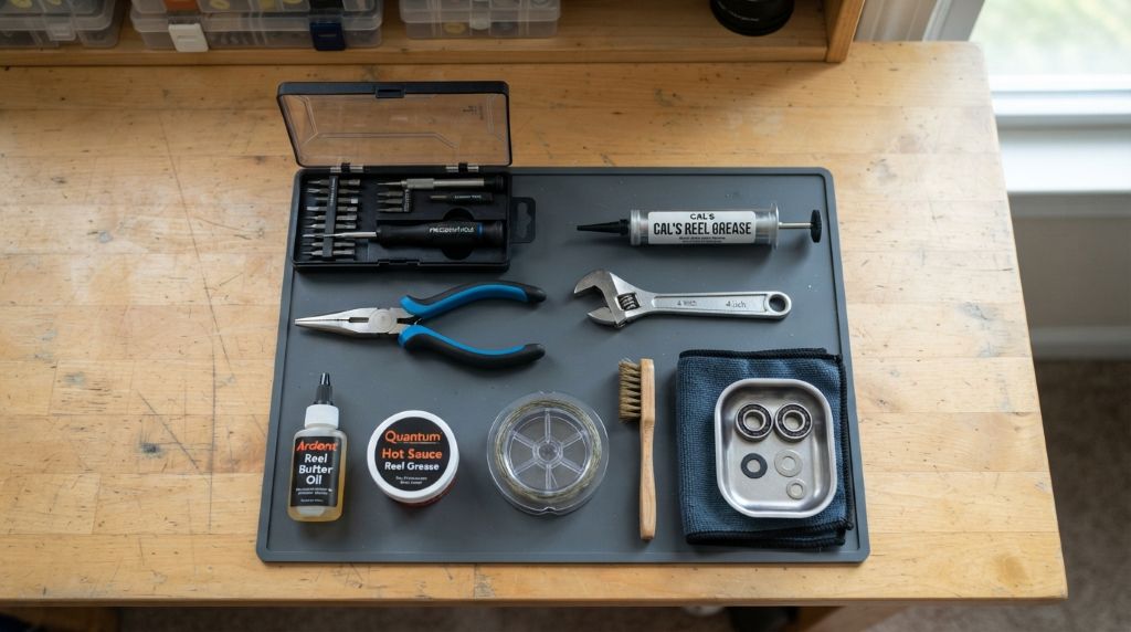 Cleaning and maintenance supplies for fishing equipment