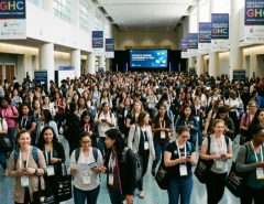 Thousands of women and non-binary technologists gathered at the Grace Hopper Celebration conference hall in Anaheim, California