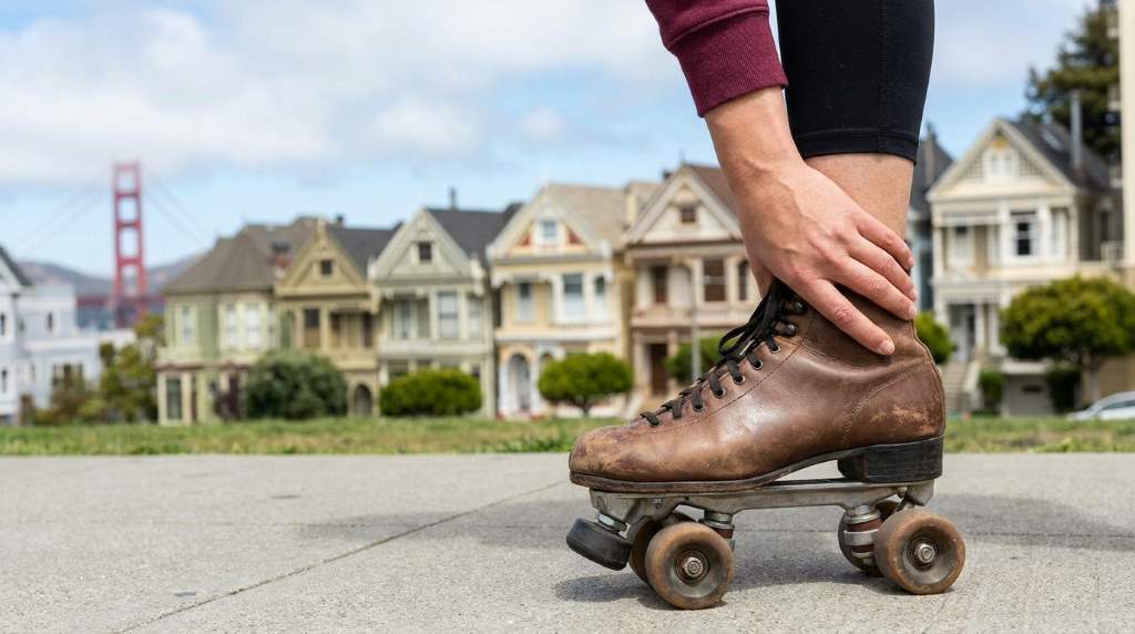 Proper skateboarding stance for reducing foot strain